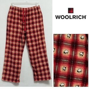 Woolrich Flannel Ruby Red Sheep Plaid Pajama Sleep Lounge Pants sz XXL